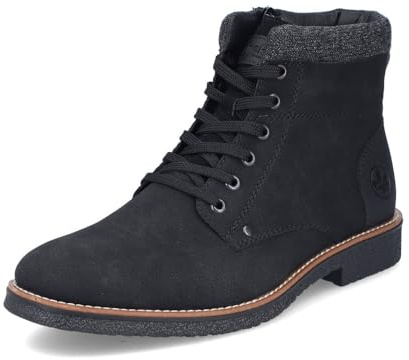 Rieker - Herbst/Winter, Botas Clasicas Hombre, Negro (Schwarz/Granit/Schwarz/Schwarz 01), 41 EU