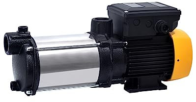 ESPA LEADER Bomba de Superficie Mistral 150 4M, 1800 W, Caudal Máx 9.900 l/h, Altura 57 m, para Bombeo de Aguas Limpias, Riego y Conjuntos Hidroneumáticos, Acero de Fundición