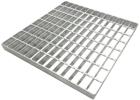 Natotela Galvanized Steel Drain Grate-500x500mm Durable Heavy Duty Metal Grate Square Gully Grid for 20 Square Catch Basin Outdoor Drainage Grates Thick for Garage Sewer Downspout Driveway