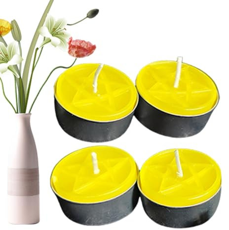 Velas aromáticas para calentar el té, velas de té de colores, velas redondas de larga combustión para decoración del hogar, pintura y relajación