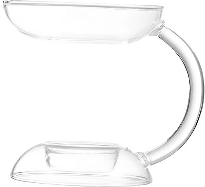 VICASKY 1pezzi Lampada Olio Per Aromaterapia in Vetro Tazza Per Candela Aromatica Decorazione Interni Portacandele Compatto