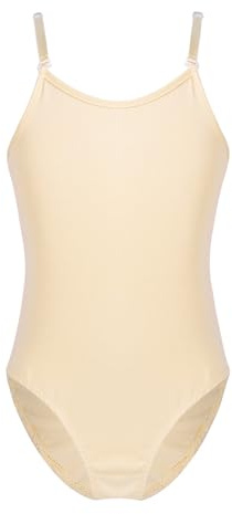 ranrann Gymnastiktrikå, flicka, barn, kostym, klassisk dans, outfit, gym, leopard, sport, yoga, skridskoåkning, camisole hängslen, kostym, danskläder 6–14 år gammal hud 10–12 år, Kött, 10-12 �r