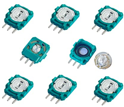ElecGear 8x ALPS 2.1K Ersättning Trimmer Potentiometer för PS5 DualSense, PS4 DualShock 4 Controller, Ersättande Styrenhet Sensor Variabelt Motstånd för ALPS Analog Joystick med Drift Fix PCB