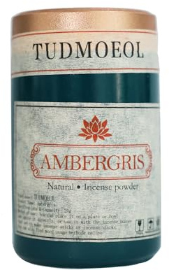 TUDMOEOL TUDMOEOL - Incenso in polvere di ambra grigia, 20 g, per migliorare la tua atmosfera con incenso sfuso