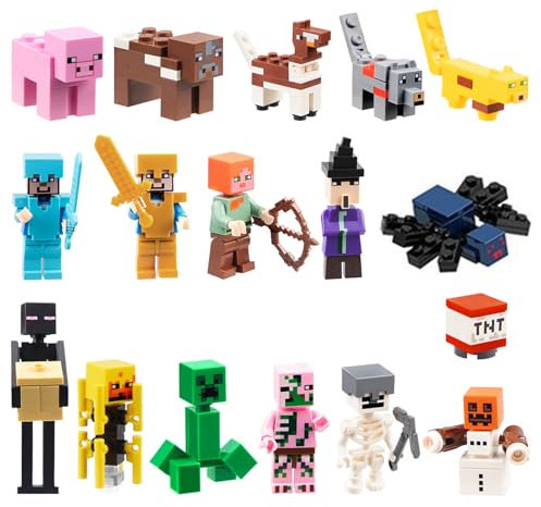 16 Stück Tortenfiguren Set, Spielzeug Figuren Set, Tortendeko Deko, Cupcake Deko, Party Kuchen Deko, Cartoon Tortendekoration Kindergeburtstag, Kinder Geburtstag Party Torte Deko Supplies