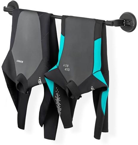 Osprey Cintre Extensible Robuste pour Combinaison de plongée et Combinaison sèche, avec ventouses pour Un séchage Rapide, s'adapte à Deux Combinaisons de plongée