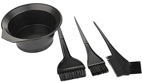 Healvian 4sets Pettini Per Colorazione Ciotola Professionali Per Tinta Lavabili e Riutilizzabili Per Parrucchieri e