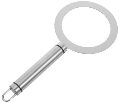 BESTOYARD Anillos Para Brulee y Tazas De Leche 98 Mm Acero Inoxidable Protector Para Asas Portátil Para Tiendas De Postres y Postres Caseros