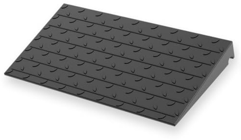 BESEA 3 inch Threshold Ramp Rubber Wheelchair Ramp, No-Slip Surface 3500 Lbs Load Capacity for Home Doorways Driveways Curb