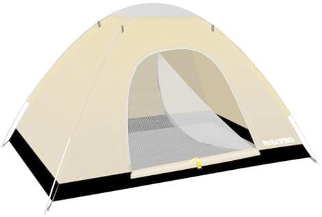 RISEPRO Portable Camping Tent, 2 Person Lightweight Tent, Waterproof Windproof, UV Protection, Perfect for Beach, Outdoor, traveling, hiking, camping, hunting, fishing, etc CT2025A-KK
