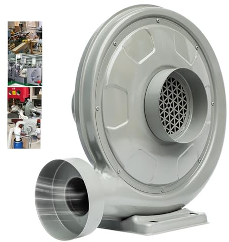 Ventola aspirante per trucioli di legno, aspiratore industriale da 550 W, 145 mm rimuove efficacemente i fumi di polvere nelle officine, per officine di incisione laser 750W