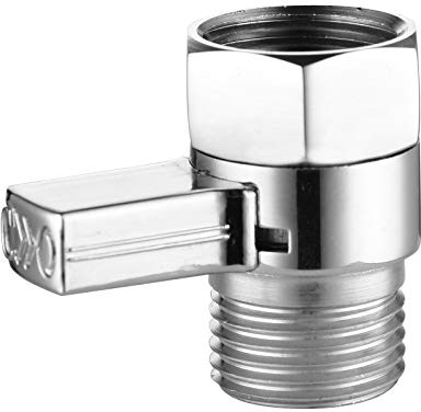 CIENCIA Contrôle de Débit et arrêt Valve G 1/2 Vanne d'arrêt pour Pommeau de Douche en Laiton Vanne 1/2 Male Femelle, AV016C