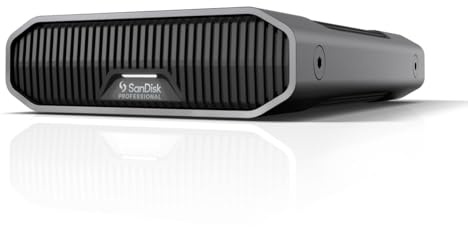 SanDisk Professional 18TB G-Drive Enterprise-Class External Desktop Hard Drive - 7200RPM Ultrastar HDD Inside, USB-C (10Gbps), USB 3.2 Gen 2, Mac Ready - SDPHF1A-018T-NBAAD