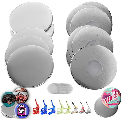 nice2have 25 Sets of Fridge Magnet Button Parts 58mm (2.25 inch) - Badge Maker Supplies for Badge Maker Machine