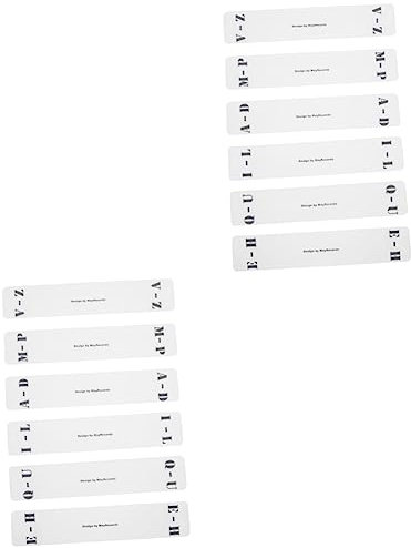 NUOBESTY 12 Stk Sortierkarte Aufzeichnen Cd Disk Trennkarte Etikett Alphabetische Trennblätter Bezeichnung Der Cd-kategorie Teiler Aufzeichnungen Buchstabe Acryl Weiß Splitter
