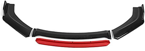 KIMISS Paraurti Anteriore Labbro, Spoiler Universale Chin Body Kit Protezione PP Auto Labbro Anteriore Spoiler Paraurti Labbro Splitter Kit per Parti Aerodinamiche Esterne Auto