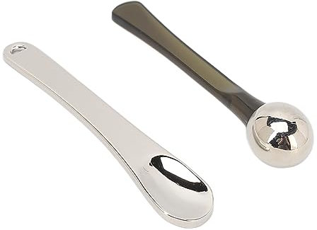 2 Stück Augenroller Eye Fit Sanfter Praktischer Augencreme-Applikator mit Zinklegierungsmaterial, Creme-Applikator mit Zinklegierung für Optimale Hautpflegeergebnisse,für die Gesichts und Augenmassage