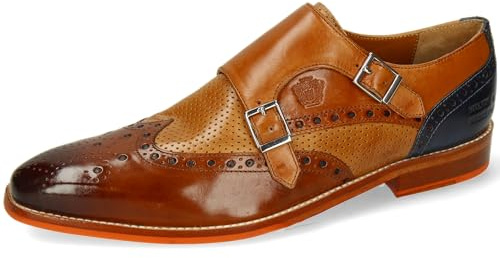 Melvin & Hamilton Martin 2, Mocassino Monk-Strap Uomo, Crust Wood, 45 EU