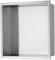 VEVOR Niche Encastrable Salle de Bain 33,02x33,02 cm Niche Douche Murale Double Étagère Acier Inoxydable 304 Scellée Étanche Facile à Nettoyer Moderne pour Stockage Savon Douche Salle de Bains, Argent