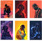 NebulaNova Lot de 6 posters Travis Scott Papier peint Musique Toile Poster Décoration Chambre à coucher Paysage Bureau Décoration de chambre Cadeau sans cadre 08 x 12 pouces (20 x 30 cm)