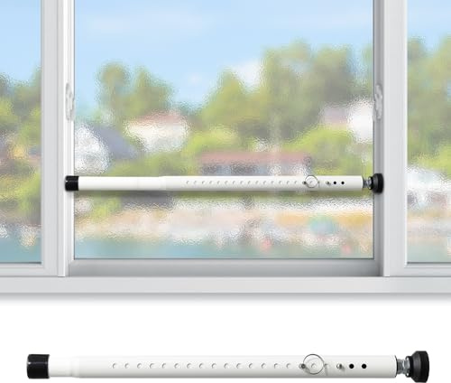 Window Security Bars, 18-51 Adjustable Window Bars Security Inside, Burglar Bars for Home Safety, Window Stoppers for Up and Down Windows, Sliding Glass Door, Window Jammer Lock Stick Vertical
