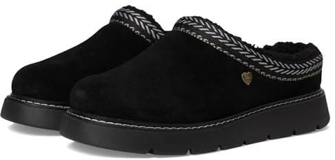 Skechers Women's Keepsakes Lite-Fuzzy Dreams Slipper, Black/Black, 3 UK