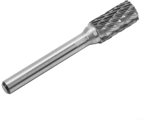 Carbide Rotary File Drill 6mm Shank, Double Slot Milling for Metal Grinding, Welding, and for Sculpture Finishing, 6/8/10/12/14/16mm (10mm)