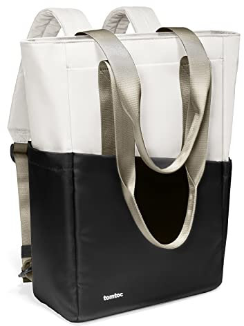 tomtoc 15,6-Zoll Laptop Rucksack, Alltagsrucksack Rucksäcke für 15,6 Laptops/16 MacBook Pro, Wasserabweisend Daypack Backpack für Arbeit Büro Reise Schule Uni