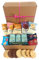 Tea Gift Set Hamper with Border Biscuits, Wafers with Afternoon, Breakfast and Earl Grey Loose Tea for Tea Lovers Mini English Tea Tins