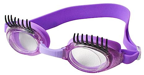 WOONEKY Schwimmbrille für Kinder mit Cartoon Motiv Lila Silikon Unterwasserbrille Stabile Freibadbrille ohne Lecks für Sommerurlaub und Schwimmlernzubehör