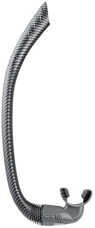 C4 Snorkel Mel-TEMI e Sci-Rocco Boccaglio Galleggiante Morso in Silicone Anallergico e anatomico Colorazioni Black e Carbon (Carbon, Meltemi - Standard)