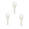 3Pcs White Jumbo Large Plastic Rice Paddle Spatula Scoop Fork-Like Serving Spoons，Rice and Potato Servers Serving Spoons (27 cm Long）