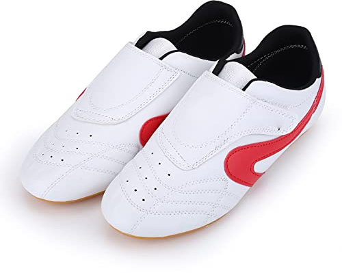 Kung Fu Skor, PU Läder Unisex Sport Lättvikts Sko Taekwondo Boxning TaiChi Skor Sport Gym Skor med Oxford Sula (35)