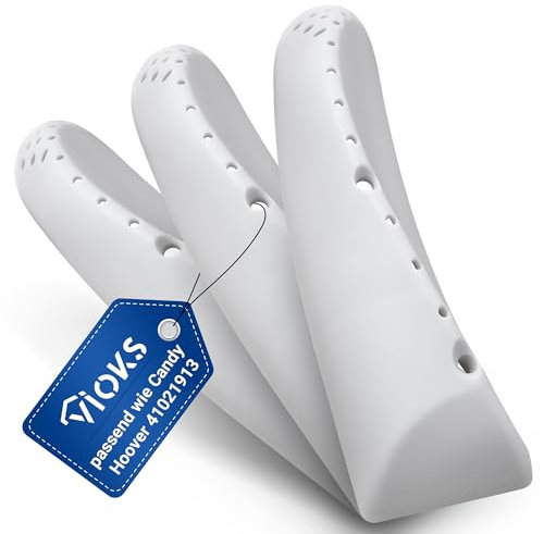 VIOKS 3x Trommelrippe 177 x 57 x 43 mm Ersatz für Hoover Candy 41021913 Wäschemitnehmer - Rippe Rührstange Grau für Trommel in Waschtrockner Waschmaschine