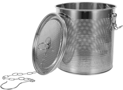 Gadpiparty Infuseur Épices Professionnel Acier Inoxydable Panier Filtre Compact pour Casserole Passoire Fine pour Bouillon Soupe et Marinade Anti Facile à Nettoyer