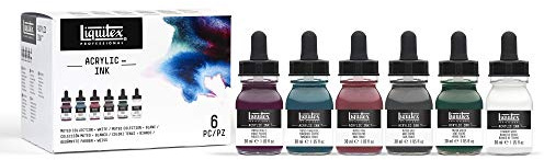 Liquitex Professional Acrylic Ink, Set of 6 x 30 ml Muted Colours