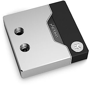 EK CPU-Wasserblock Velocity² Intel 1700 Kupfer + Nickel 5 cm x 5 cm x 5 cm für Desktop 3-polig 5V 1.7E+3 rpm 25 dB