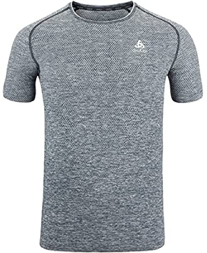 Odlo Laufshirt Herren Kurzarm Essential Seamless I Sport Shirt Männer I Sport Oberteil I Fitness Shirt