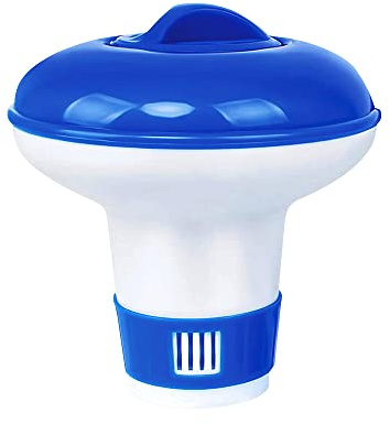 1ABOVE Dispensador de tabletas de Cloro para jacuzzi, Piscina, SPA, Cloro Flotante, Soporte para tabletas de Cloro, 13 cm (1 Paquete)