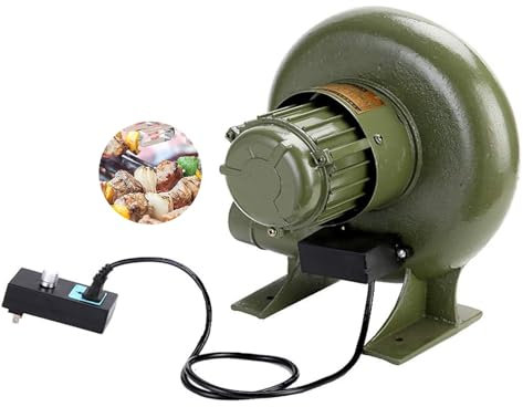 Barbecue BBQ Puissant Mini Bruit Bas Ventilateur À Air, Ventilateur De Forge Forgeron Électrique À Vitesse Variable, Souffleur De Barbecue Centrifuge, Allume-feu De Gril Portable, Avec Interrupteur(37