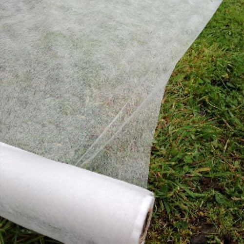 FS-PINGXIANG Garden Plant Fleece Frost Protection Cover 2m x 10m 30gsm, Protect Plants from Harsh Weather, Animals, and Pests, Fleece Dome for Greenhouse, Polytunnel, Farming, Painting Work