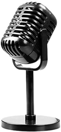 Fake Microphone - Retro Prop, Vintage Toy Model, Antique Stage Decoration, Role Play Party Accessories, Table Decoration, Classic Microphone for Theme Events and Fot