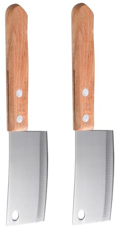 OSALADI Mini Coltello da Cucina in 2 Affettatrice per Pane e Formaggio Compatta Tritatutto Leggero per Domestico e Preparazioni Alimentari