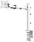 NEG Profi Universal Monitor-Tischhalterung Visoflex VF352W (weiß) schwenkbar, neigbar, höhenverstellbar und drehbar (Pivot-Funktion), VESA 75x75, 100x100 und bis 10kg belastbar