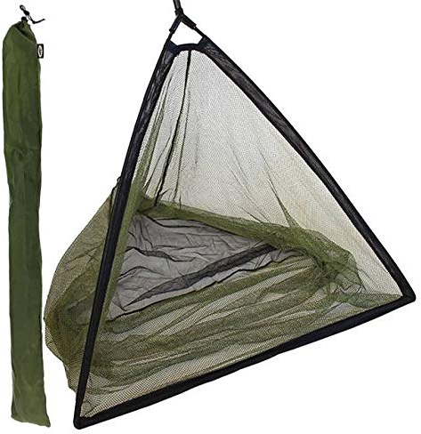 NGT 106,7 cm inch pour pêche à la Carpe Épuisette avec Stink Sac en métal Dissipateur Thermique Block – en Noir et Vert avec Une Sensation de et Finition