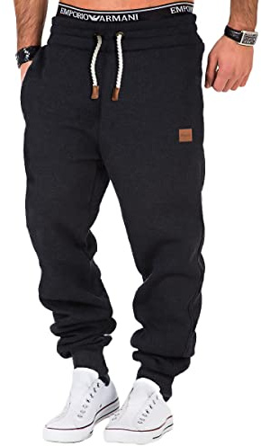 REPUBLIX Herren Sporthose Jogger Jogginghose Sweatpants Trainingshose R-0053 Anthrazit XXL