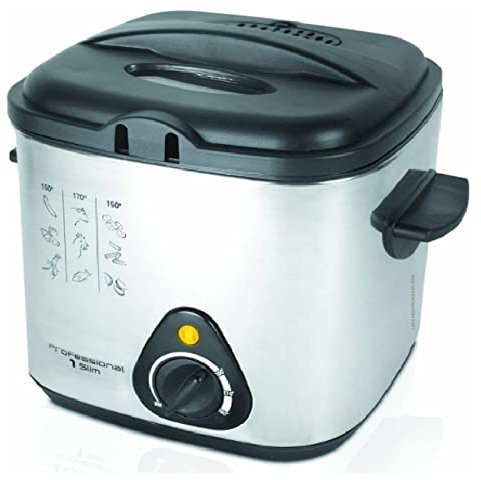 Suinga Freidora Professional 1 Slim, 1000 W, Acero inoxidable, Capacidad 1 Litro.