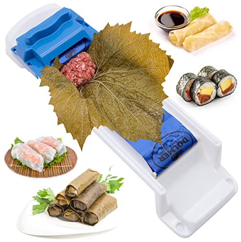 JJQHYC Foglie d'uva Rolling Machine Yaprak Sarma Maker Foglie di vite ripiene Strumento di rotolamento Foglie di cavolo Rullo di carne Macchina per involtini primavera Cucina Vite Foglia Rullo