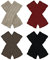 Ruicaifu 4 Pairs Wrist Fingerless Gloves - Knitted Winter Warmers, Stretchy Warm Mittens for Women Men (4 Colors)