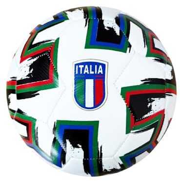 Mikado Sport Pallone Calcio da Bambino Ragazzo Palla Grande per Tempo Libero Allenamento (Italia Vintage)
